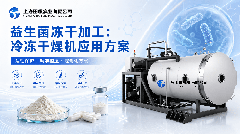益生菌凍干加工：冷凍干燥機應(yīng)用方案