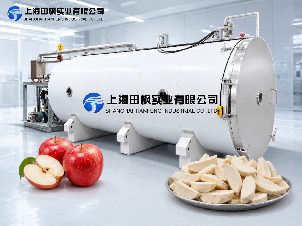 蘋果脆片凍干生產(chǎn)線：冷凍干燥機(jī)設(shè)備選型